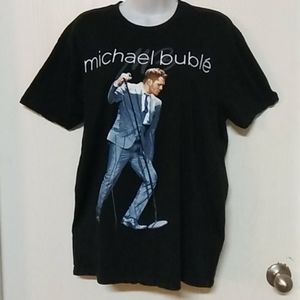 Michael Buble 2014 Concert Tee EUC Sz L